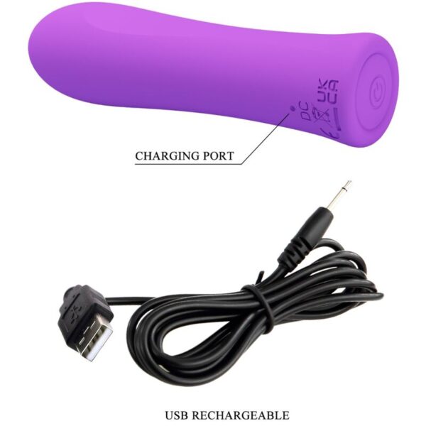 Pretty Love - Alfreda Vibrador Super Power Morado - Imagen 7