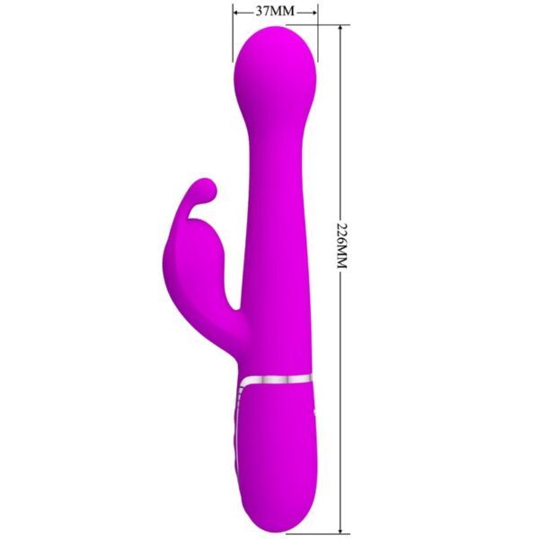 Pretty Love - Dejon Vibrador Rabbit 3 En 1 Multifunción Violeta - Imagen 7