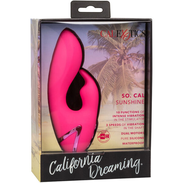 Calexotics - So. Cal Sushine Vibrator Rabbit Fucsia By California Dreaming - Imagen 13