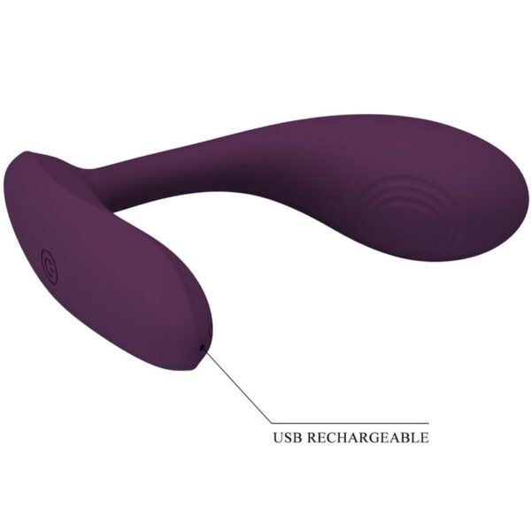 Pretty Love - Baird G-Spot 12 Vibraciones Recargable Lila App - Imagen 5