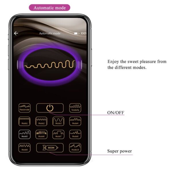 Pretty Love - Baird G-Spot 12 Vibraciones Recargable Lila App - Imagen 12