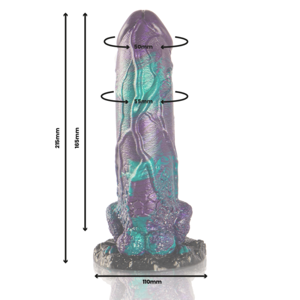 Epic - Basilisk Dildo Doble Placer Escamoso Tamaño Grande - Imagen 3