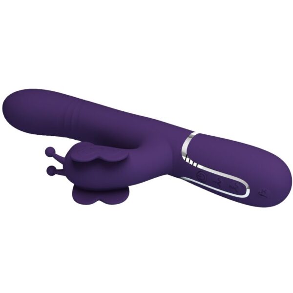 Pretty Love - Vibrador Rabbit Multifunción 4 En 1 Mariposa Morado - Imagen 6