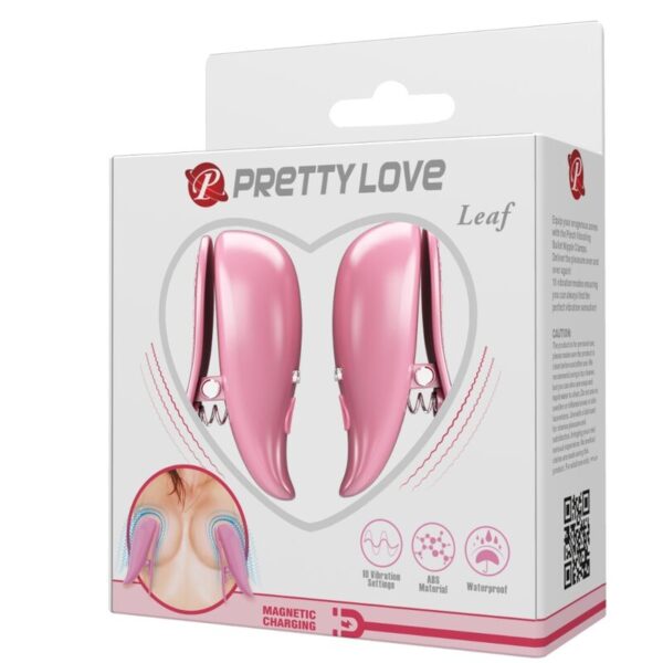 Pretty Love - Leaf Pinzas Vibratorias Para Pezones Rosa - Imagen 8