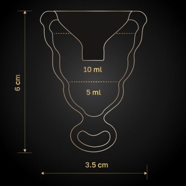 G-Vibe - Gcup Copa Menstrual Negra - Imagen 4