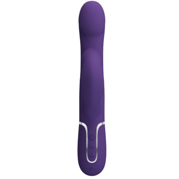 Pretty Love - Zalin Vibrador Rabbit Perlas 4 En 1 Morado - Imagen 3