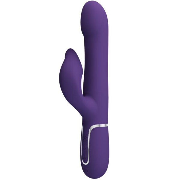 Pretty Love - Zalin Vibrador Rabbit Perlas 4 En 1 Morado - Imagen 2