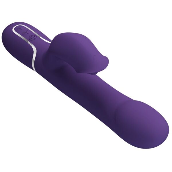 Pretty Love - Zalin Vibrador Rabbit Perlas 4 En 1 Morado - Imagen 5