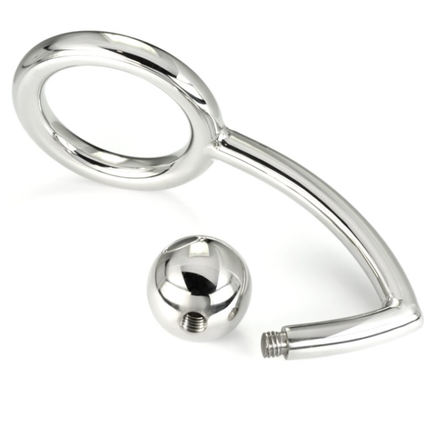 Metal Hard - Cock Ring Anillo Con Gancho Intruder Anal 45Mm - Imagen 2