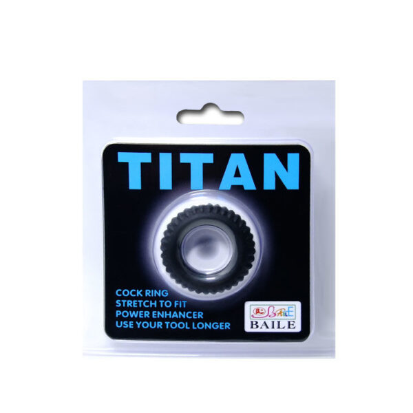 Baile - Titan Cockring Black 1.9 Cm - Imagen 5