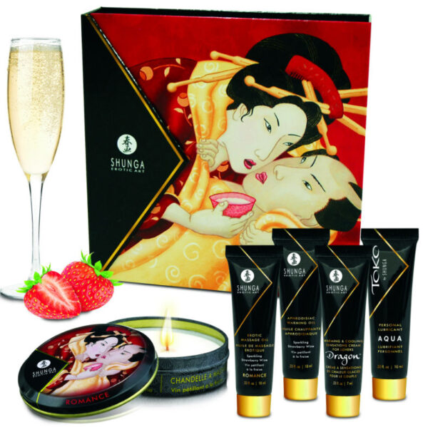 Shunga - Kit Secret Geisha Fresas Y Cava - Imagen 3