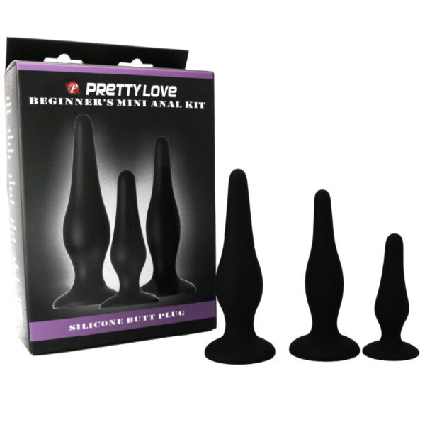 Pretty Love - Kit Iniciacion Anal Plugs Silicona - Imagen 4