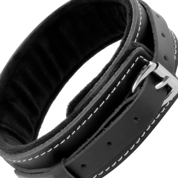 Darkness - Collar Leather Con Correa Alta Calidad - Imagen 4