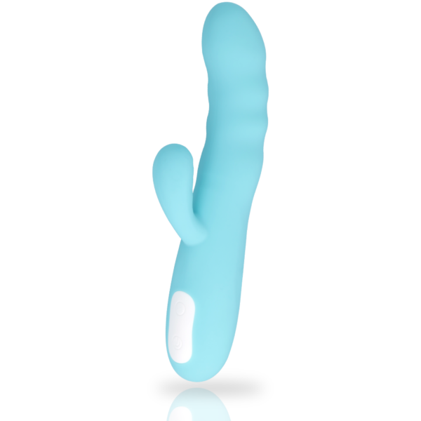 Mia - Eiffel Vibrador Rotador Azul Turquesa - Imagen 4