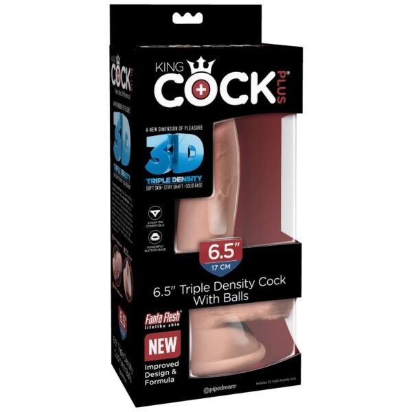 King Cock - Dildo Triple Densidad 14 Cm - Imagen 7