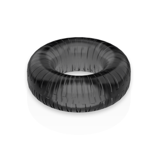 Powering - Super Flexible Y Resistente Anillo Pene  4.5Cm Pr07 Negro - Imagen 8