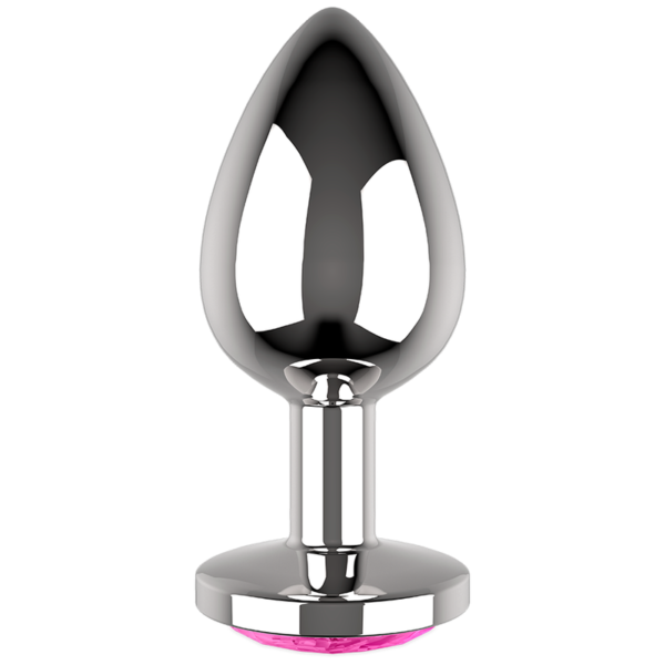 Coquette Chic Desire - Plug Anal De Metal Talla L Cristal Pink 4 X 9Cm - Imagen 5