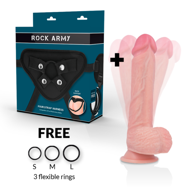 Rockarmy - Arnes + Hawk Rotador Y Vibrador 22 Cm -O- 4.6 Cm - Imagen 2