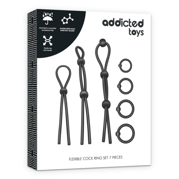 Addicted Toys - Kit De 7 Anillas Silicona Flexible - Imagen 7