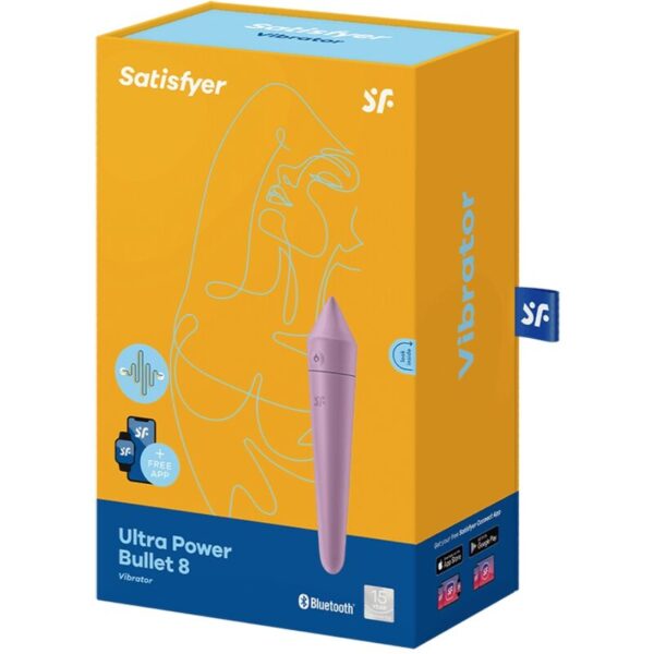 Satisfyer - Ultra Power Bullet 8 Bala Vibradora Lila - Imagen 3