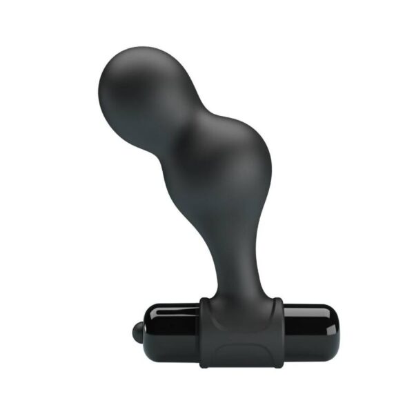 Mr Play - Plug Anal Vibrador De Silicona Negro - Imagen 3