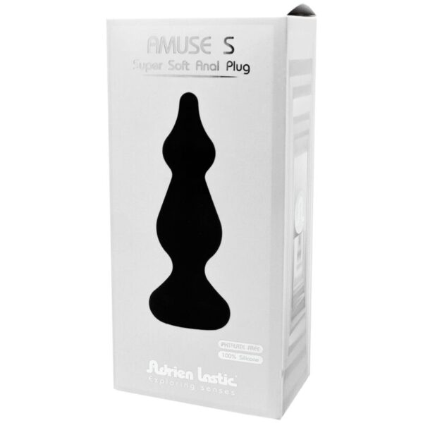 Adrien Lastic - Amuse Plug Anal Silicona Negro Talla S - Imagen 3