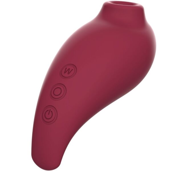 Adrien Succionador Clitoris Huevo Vibrador Rojo App - Imagen 3