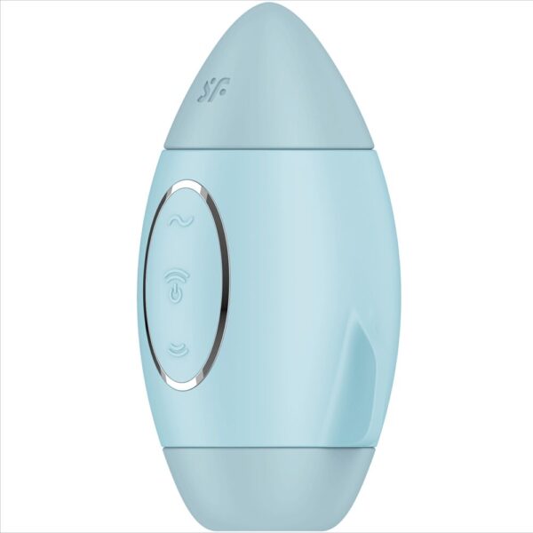 Satisfyer - Mission Control Azul Vibrador Pequeño De Doble Impulso - Imagen 3