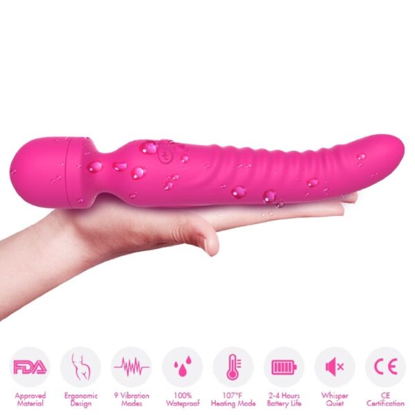 Armony - Mission Masajeador & Vibrador Efecto Calor Fucsia - Imagen 3