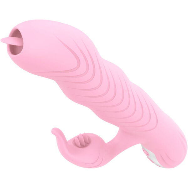 Armony - Marcia Vibrador & Thrusting Doble Lengua Efecto Calor Rosa - Imagen 2