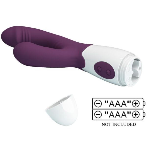 Pretty Love - Andre Vibrador Rabbit & Estimulador Punto G Morado - Imagen 9