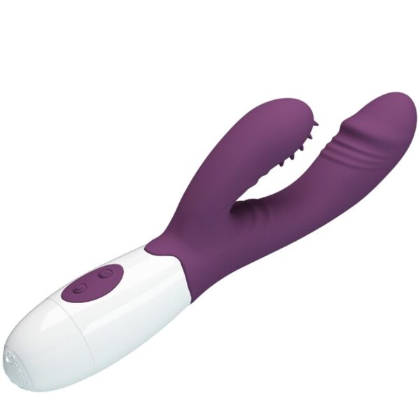 Pretty Love - Andre Vibrador Rabbit & Estimulador Punto G Morado - Imagen 4