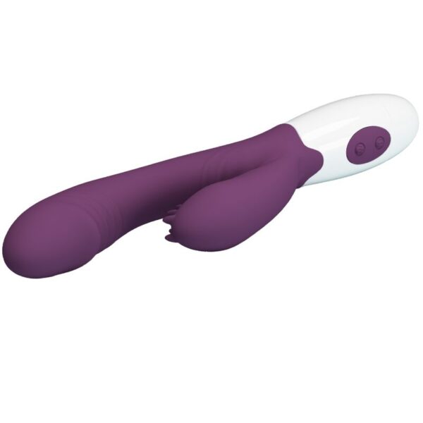 Pretty Love - Andre Vibrador Rabbit & Estimulador Punto G Morado - Imagen 6