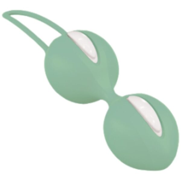 Fun Factory - Smartballs Duo Bolas Pelvicas Blanco / Verde Pistacho