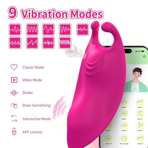 Armony - Honeybee Panties Vibrador Punto G Fucsia - App Gratuita - Imagen 8