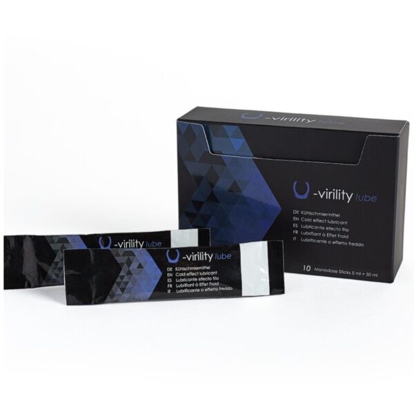 500 Cosmetics - U-Virility Lube Lubricante Efecto Frio 10 X 5 Ml