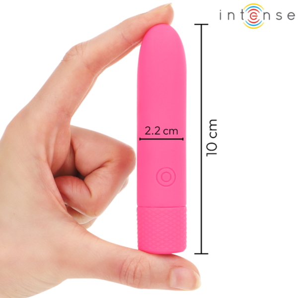 Intense - Symone Bala Vibradora Recargable Por Usb 8 Vibraciones Rosa 10 X 2.2 Cm - Imagen 5