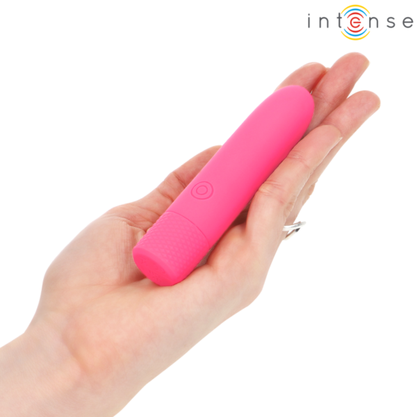 Intense - Symone Bala Vibradora Recargable Por Usb 8 Vibraciones Rosa 10 X 2.2 Cm - Imagen 7